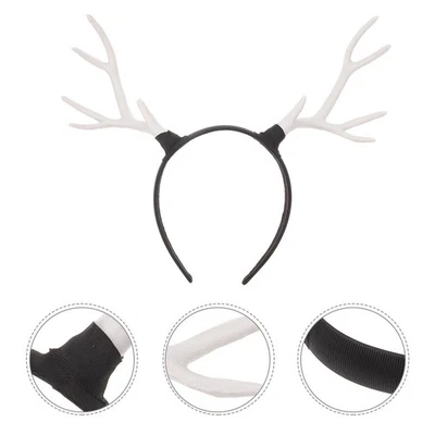 1pc Xmas Women Headdress Exquisite Deer Decor Cosplay Headband - Image 1 of 4