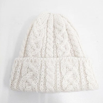 HIGHLAND2000 alpaca hat Knit cap white 5-1014T◎ - image 1 of 3