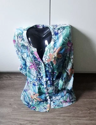 CANDA♡ leichte 3/4-Arm-Bluse♡zum krempeln♡Gr.44 - Bild 1 von 4