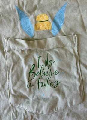 Camisa Disney Fairies Tinker Bell I Do Believe In Fairies tamanho GG nova sem etiquetas - Imagem 1 de 3