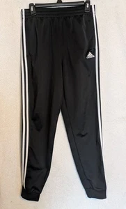 Adidas- Boys/Youth Black w/ white strips/drawstring Jogger pants/sz XL 18-20 - Picture 1 of 6
