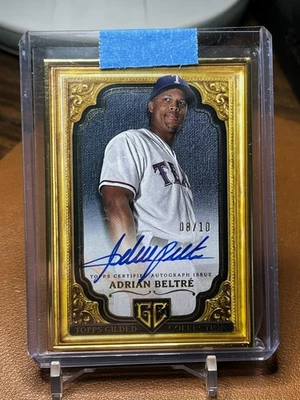 Adrian Beltré 2024 Topps Dorado #GOG-AB Marco Dorado Automático 8/10 Texas Rangers Foto 1 de 2