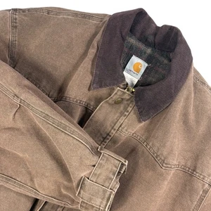 Vintage 90's Carhartt Ranch Chore Coat Blanket Lined Mens X Large Brown C52 CHT - Bild 1 von 12