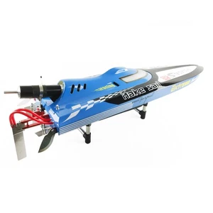 Fiber Glass G30C 30CC Engine Gas Racing Speed Monohull ARTR Deep RC Boat Blue - Picture 1 of 12