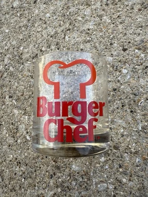 Rare Vintage Burger Chef and Jeff Short Logo Drinking Glass - Image 1 of 4