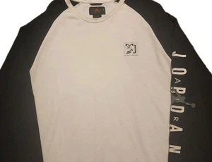 Air Jordan MJ 23 3XL Crew Neck Sweatshirt Long Sleeve Nike Black White - Picture 1 of 8