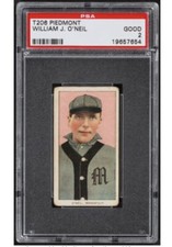 1909-11 T206 William O’Neil P350 Beauty PSA 2 Rare Minneapolis Minor League