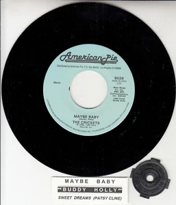 BUDDY HOLLY Maybe Baby & PATSY CLINE Sweet Dreams 7" 45 rpm vinyl record NEW - Picture 1 of 1