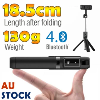 Unipod Selfie Stick Handheld Tripod for iPhone Samsung Mobile Bluetooth 360° vAU - image 1 of 4