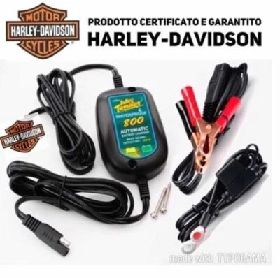 ACCESSORICUSTOM CARICABATTERIE MANTENITORE BATTERY TENDER 800 H-D HARLEY DAVIDSON MOTO 883 1200