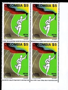 👉 KOLUMBIEN 1980 SPORTS blk of 4 SC#885 MNH 🌸🌸 - Bild 1 von 1