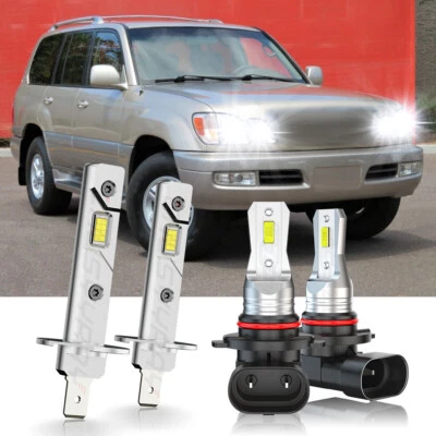 Kit de 4 faros LED H1+9005 blanco para Lexus LX470 1999-2007 bombillas de haz alto/bajo Foto 1 de 4