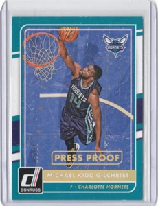 15/16 2015/16 Donruss Press Proof Gold #77 Michael Kidd-Gilchrist Hornets /10 - Picture 1 of 1