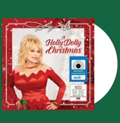 A Holly Dolly Christmas Dolly Parton Vinyl Solid White US Exclusive - Image 1 of 4