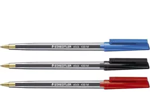 Bolígrafo Staedtler Stick 430 M - Escuela de oficina mediana - NEGRO - AZUL - ROJO - Imagen 1 de 5