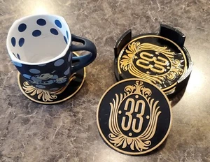 Club 33 Inspired Drink Coaster Set of 4 - Picture 1 of 12