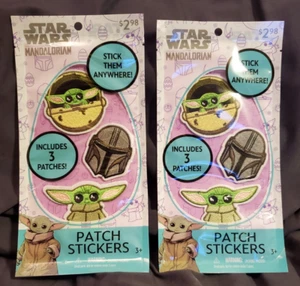 Disney Star Wars The Mandalorian Patch Stickers - Lot of 2 - Picture 1 of 6