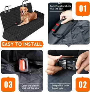 Seat Cover Protector Back with Waterproof for Pets/Non-Slip Reat Seat Cover/Easy - Picture 1 of 8