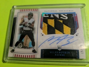 National Treasures Stars And Stripes Miles Boykin RC 2019 15/20 parche automático de 4 clr - Imagen 1 de 2