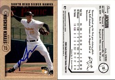 Steven Jackson Signed 2005 Grandstand South Bend Silver Hawks Auto