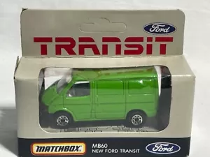 1985 Matchbox International MB 60 NEW Ford Transit, Green, 1/64, RARE!! NIB! - Picture 1 of 2