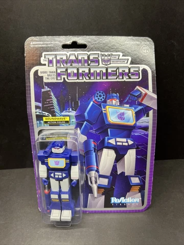 Transformers Soundwave Evil Decepticon Retro ReAction Figure Super7 Cover