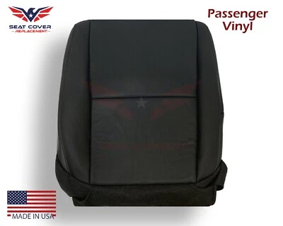 For 2004 Acura TL Passenger Bottom Replacement Perforated VINYL Seat Cover Black - Image 1 of 4