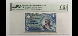 USA, PMG, Military Payment Certificate. Series: 661  $1 Dollar - Picture 1 of 2