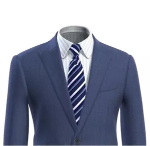 Traje para hombre con cabeza de uñas azul hecho a medida, traje a medida para hombre con pantalones, traje a medida para hombre - Imagen 1 de 6