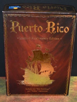 Puerto Rico Limited Anniversary Ed Rio Grande Games W/ Upgraded Meeple Source - Image 1 of 4