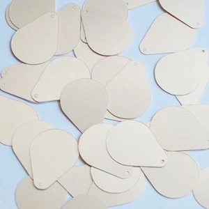 Lentejas de costura perla satinada de 1" champán marfil beige opaco con lentejuelas - Imagen 1 de 2