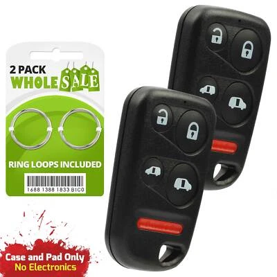 2 Replacement For 1999 2000 Honda Odyssey Car Key Fob Remote Shell Case - Image 1 of 4