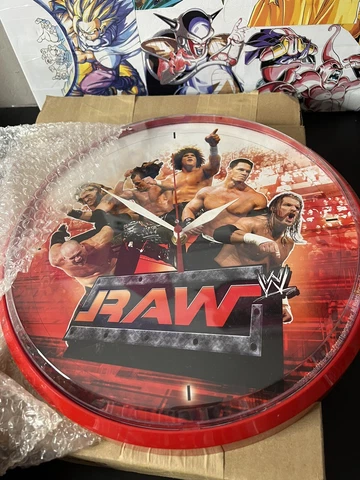 Vintage 2006 WWE RAW Wrestling Red Wall Clock Cover