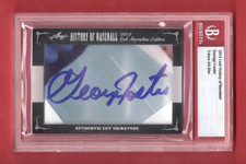2012 LEAF CUT SIGNATURE George Foster HISTORY OF BASEBALL AUTO CARD BECKETT METS