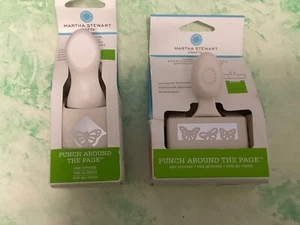 New MARTHA STEWART BUTTERFLY Corner & Border Edge Card Craft Punches Cutters - Picture 1 of 3