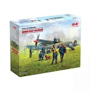 ICM DS4802 Plastik Modellflugzeug Bausatz + Figuren Maßstab 1:48 WWII RAF Flugplatz - Bild 1 von 24