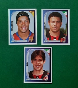 3x🔥RONALDINHO RONALDO KAKA🔥 LOTTO FIGURINE RARE PANINI CHAMPIONS LEAGUE 2007  - Foto 1 di 4