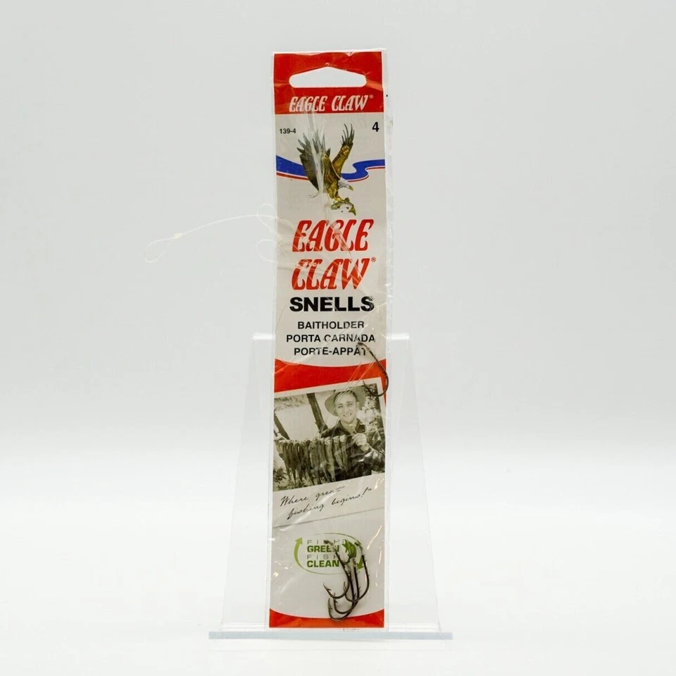 Eagle Claw Baitholder Bronze Hook 6pcs Size 4 per 6 139-4