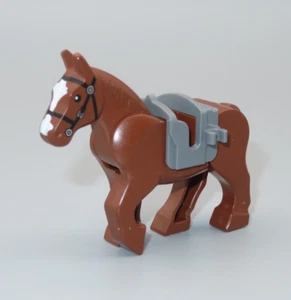 Lego Lord of the Rings LOTR brown horse saddle minifigure animal 9474 9471 9469 - Picture 1 of 4