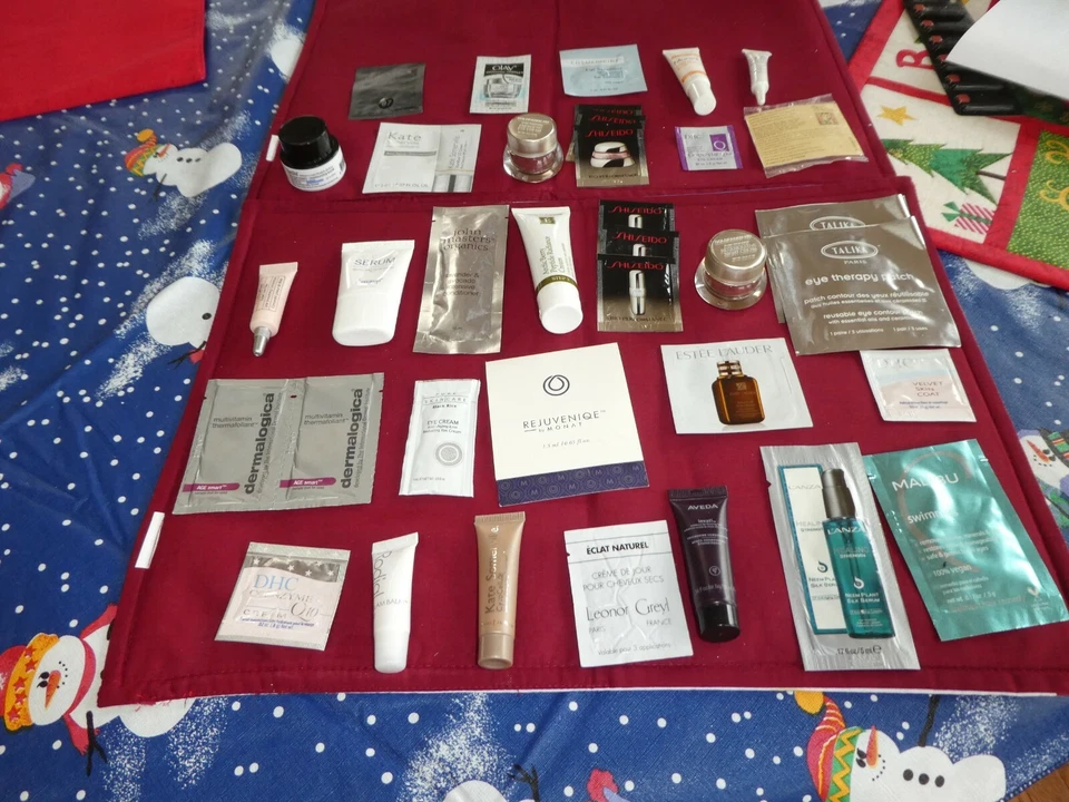 Lot of 35 Skin Care/Hair Products~Samples, Deluxe Sz. /1 full-size~25 Brands~New - Image 1 of 4