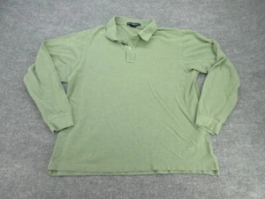Daniel Cremieux Polo Shirt Mens Large Green Tailored Fit Long Sleeve Adult L - Picture 1 of 10