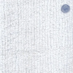 1/2 Yard - White Terry Chenille Fabric - Sold by the 0.5-Yard Piece M218.02 - Picture 1 of 1