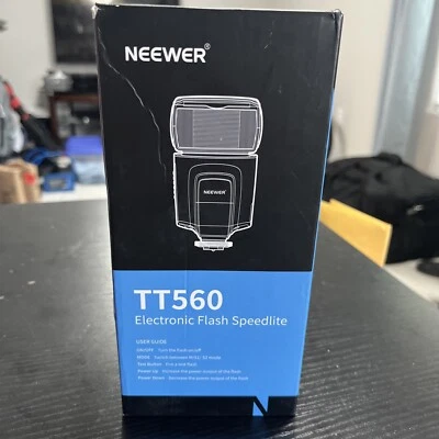 Neewer TT560 Flash Speedlite For Canon Nikon Sony Panasonic Olympus Samsung DSLR - Image 1 of 4
