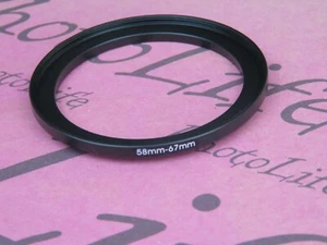 58mm to 67mm Stepping Step Up Filter Ring Adapter 58mm-67mm - Picture 1 of 2