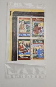 Canada 1997 Legendary Canadians #1753a Set of 4 Corner Inscription Blocks  - Picture 1 of 1