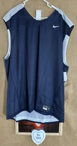 NWT Nike Lacrosse men’s reversible XL shirts blue white pullover tank top Thaila - Picture 1 of 12