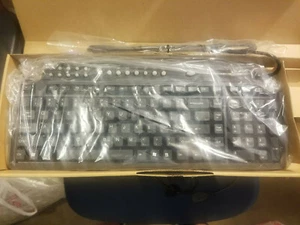 NEW Scorpius Liv Multimedia PS2 Keyboard Black - Picture 1 of 1