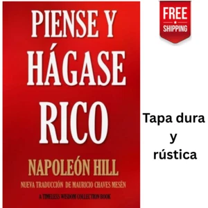 Piense Y Hagase Rico Piensa Hazte Rico De Napoleon Hill Libros Riqueza Español - Picture 1 of 5
