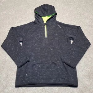 Fila Sport Hoodie Boys XL 18/20 Black 1/4 Zip Pullover Sweatshirt Long Sleeve - Picture 1 of 11