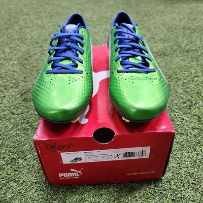 Zapatos de fútbol Puma evoSPEED 1 FG ligeros para hombre Fg verde-blanco-azul marino Foto 1 de 4